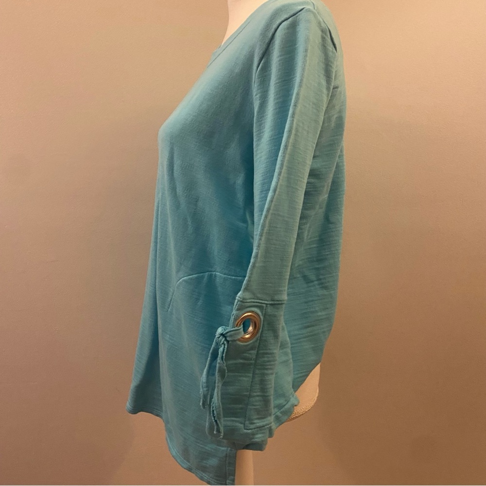 Soft Surroundings Turquoise Pull Over - image 7